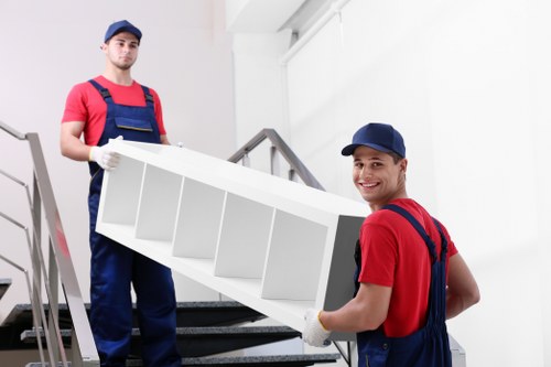Careful handling of an upright piano during a local move