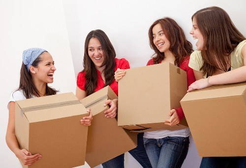 Commercial removals team handling office equipment in Hithergreen