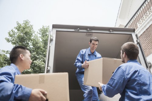 Commercial removals and office equipment transport by van
