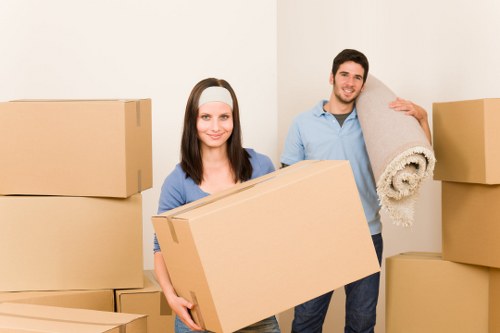 Careful packing of office furniture and equipment