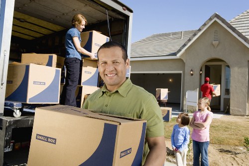 Removal vehicle and movers handling a property move in Hithergreen