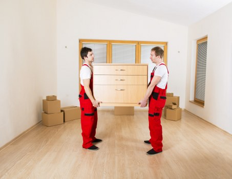 Careful furniture loading during a residential move in Hithergreen