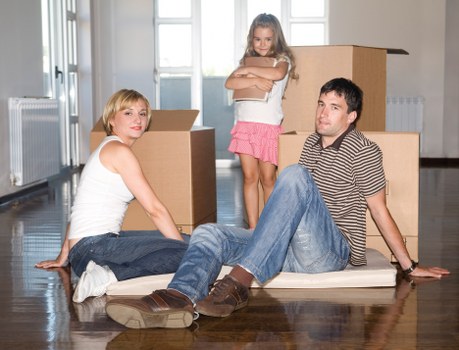Removal van loaded for a house move in the Hithergreen area